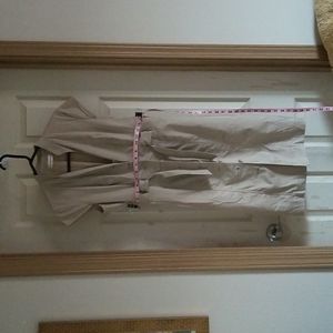 Calvin Klein (4) khaki button up dress lined